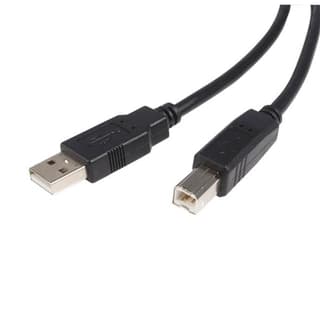 Cable Usb 2.0 Certificado De 4.5 Metros Para Impresora - 1x Usb A Macho - 1x Usb B Macho - Adaptador Negro - Startech.com Mod. Usb2hab15