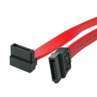 Cable De 60cm De Datos Sata En Ángulo Recto A La Derecha Acodado En L 7 Pines  - 2x Serial Ata Macho - Startech.com Mod. Sata24ra1
